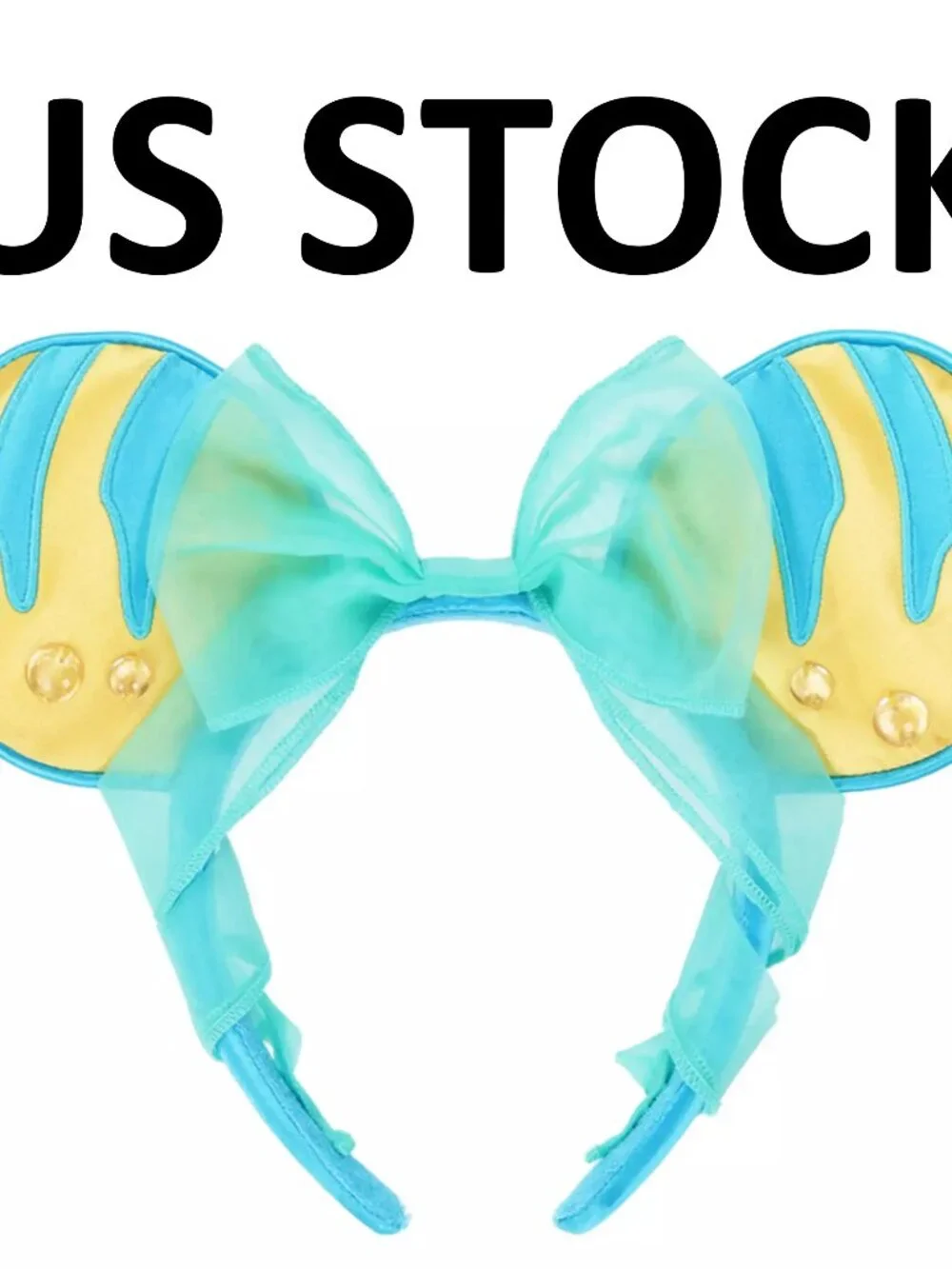 Tokyo Disney Resort Ariel Flounder Ear Headband Little Mermaid Japan NWT